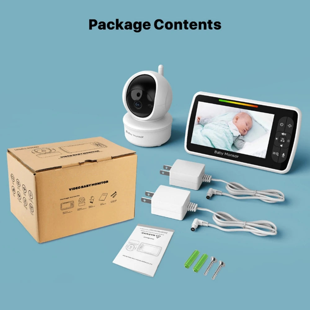 5.0 Inch Wireless Baby Monitor with Camera & Night Vision