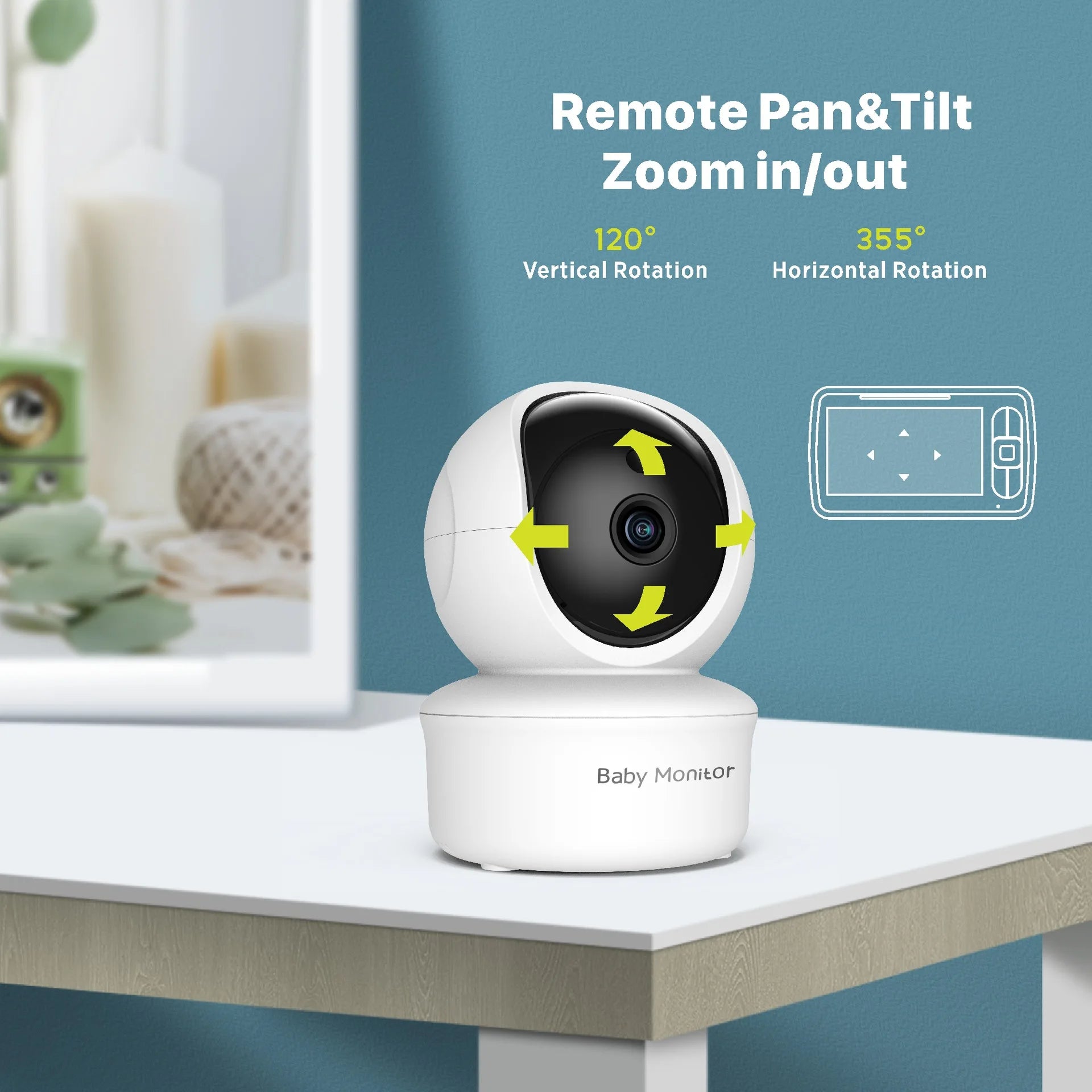 5.0 Inch Wireless Baby Monitor with Camera & Night Vision