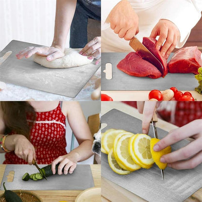 Double-Sided Titanium Cutting Board - Food Grade & Portable